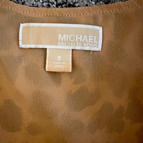 Michael Kors Leopard Print Zip Up Shift Dress Small - Picture 6 of 8